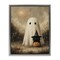 Stupell Industries Ghost with Black Kitten Floating Frame, design by Arlington Prints